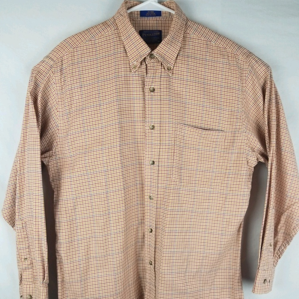 Pendleton Houndstooth Plaid Button Down - image 1